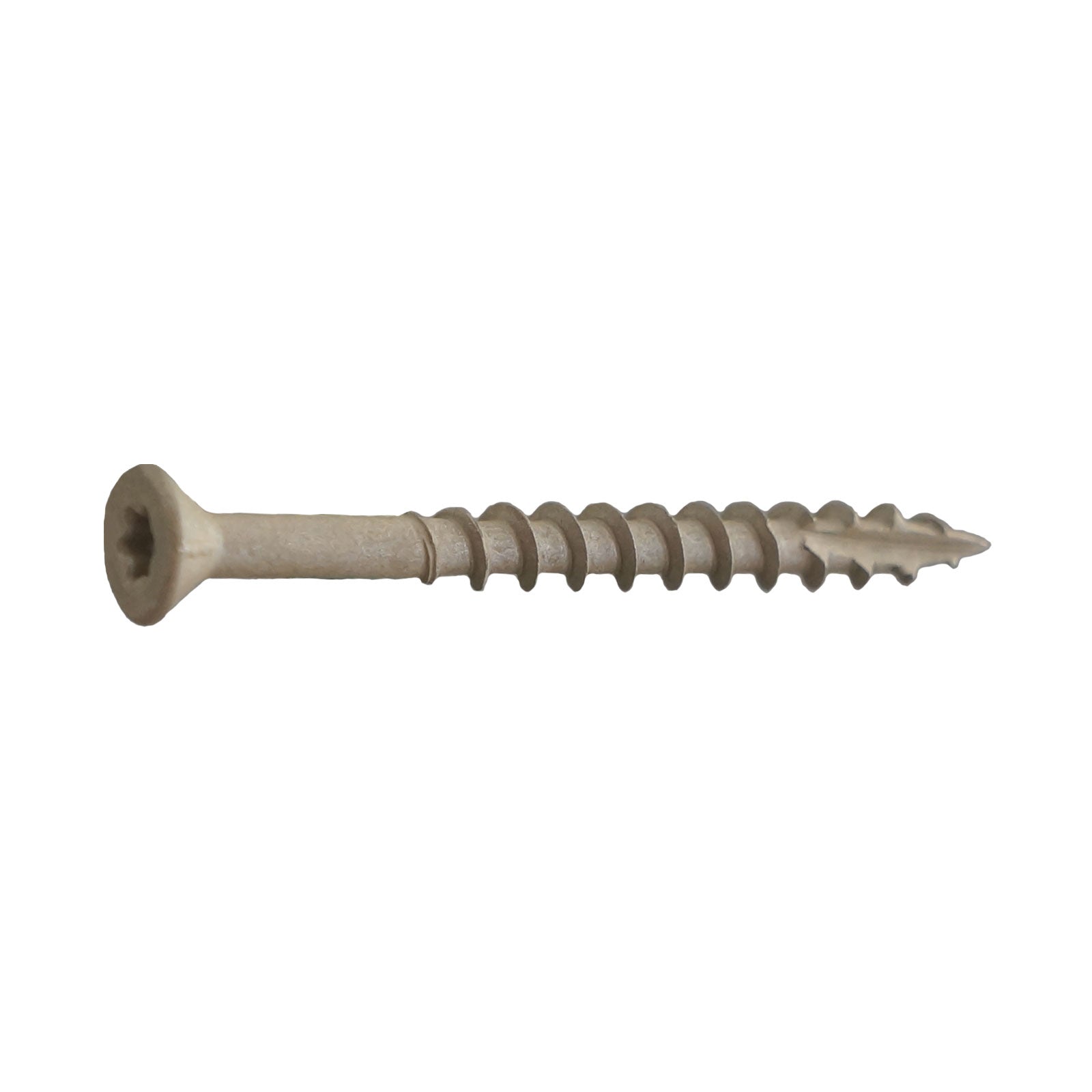 10 x 4 T25 Flat Head Deck Screw - Tan, Pkg 1000 – Fasteners Plus