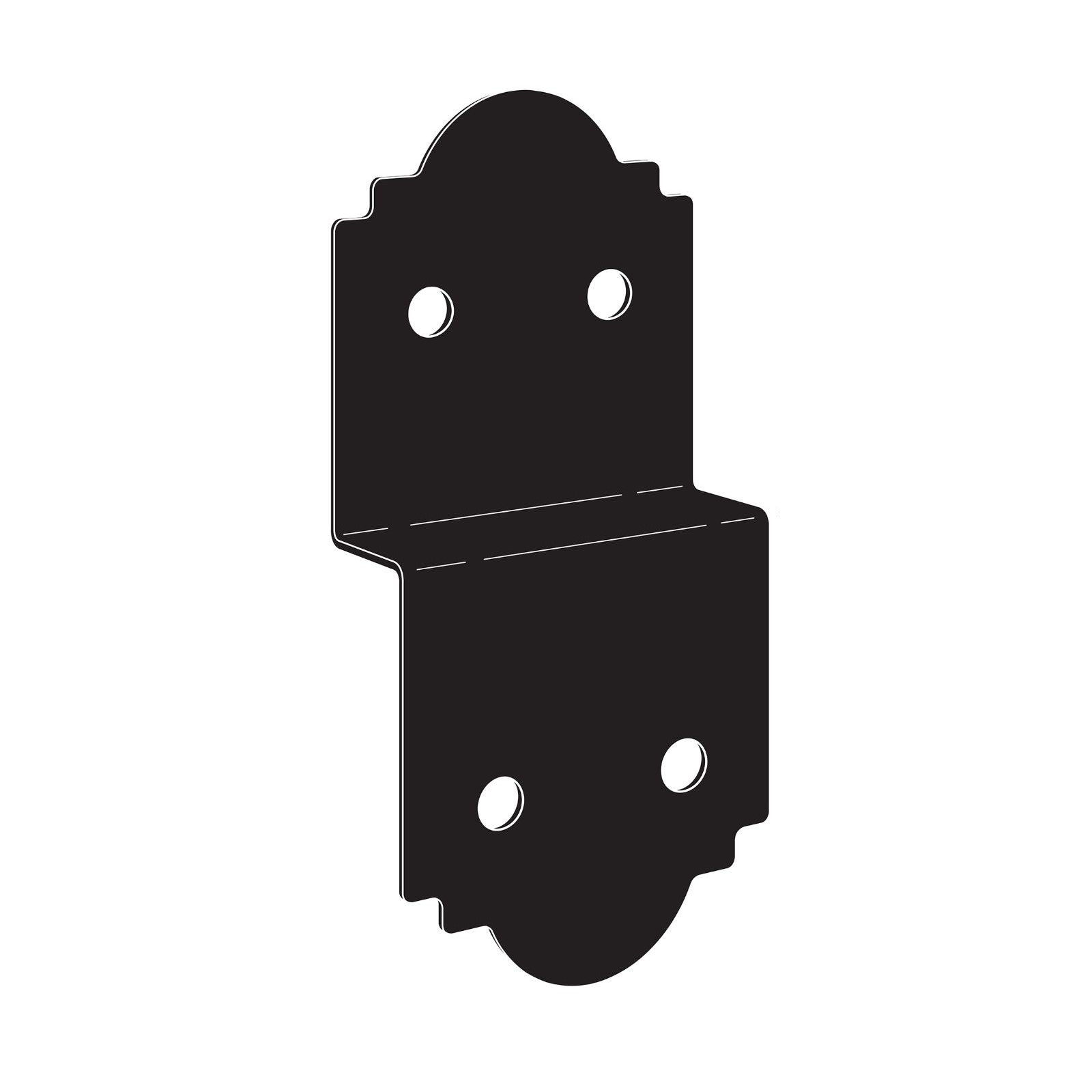 Simpson Strong Tie APHH46R Outdoor Accents Zmax , Black Heavy Joist Hanger for 4x6 Rough