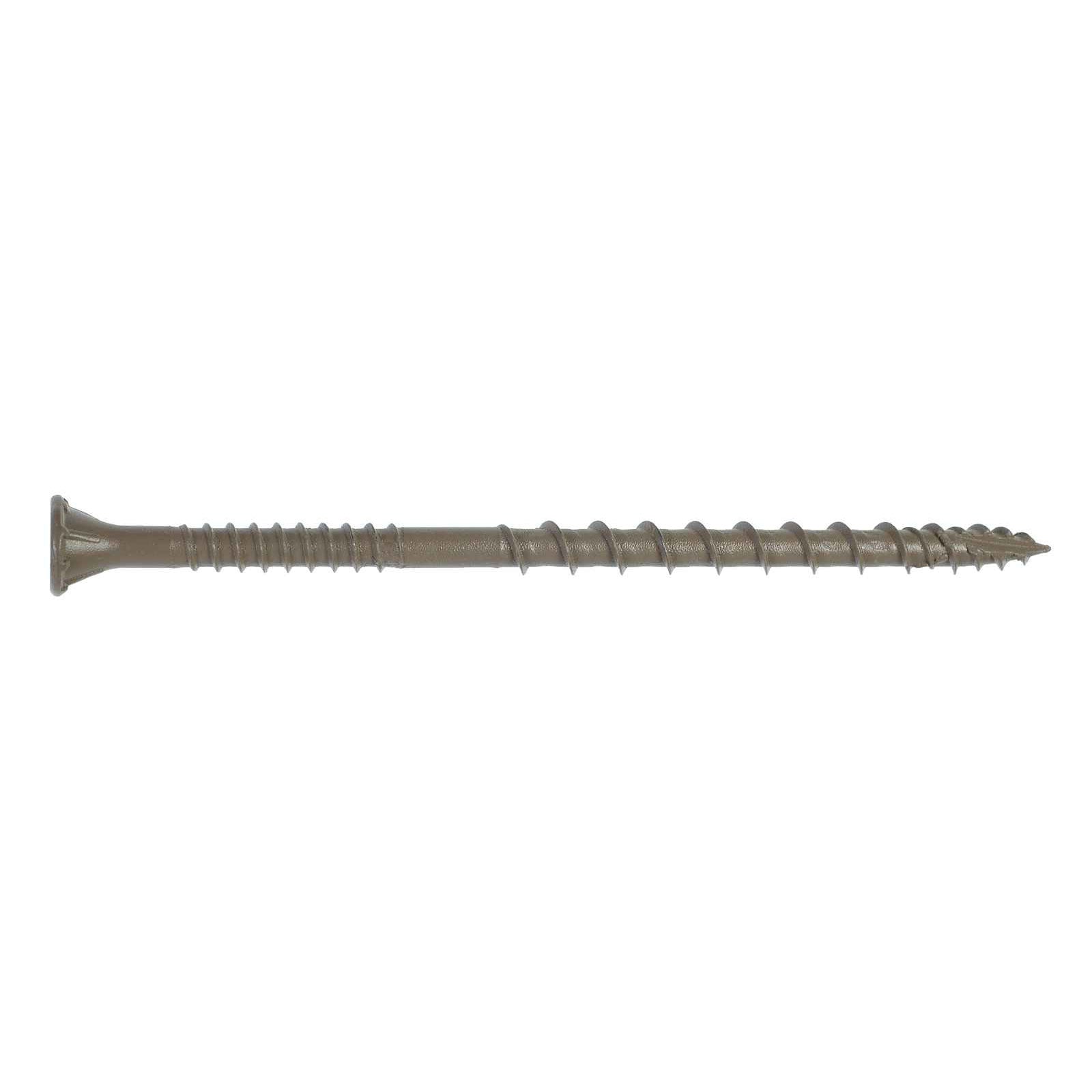 Brown Treated Wood Screws - Bugle Head Type - #8 x 1 1/2 - 500/Pkg