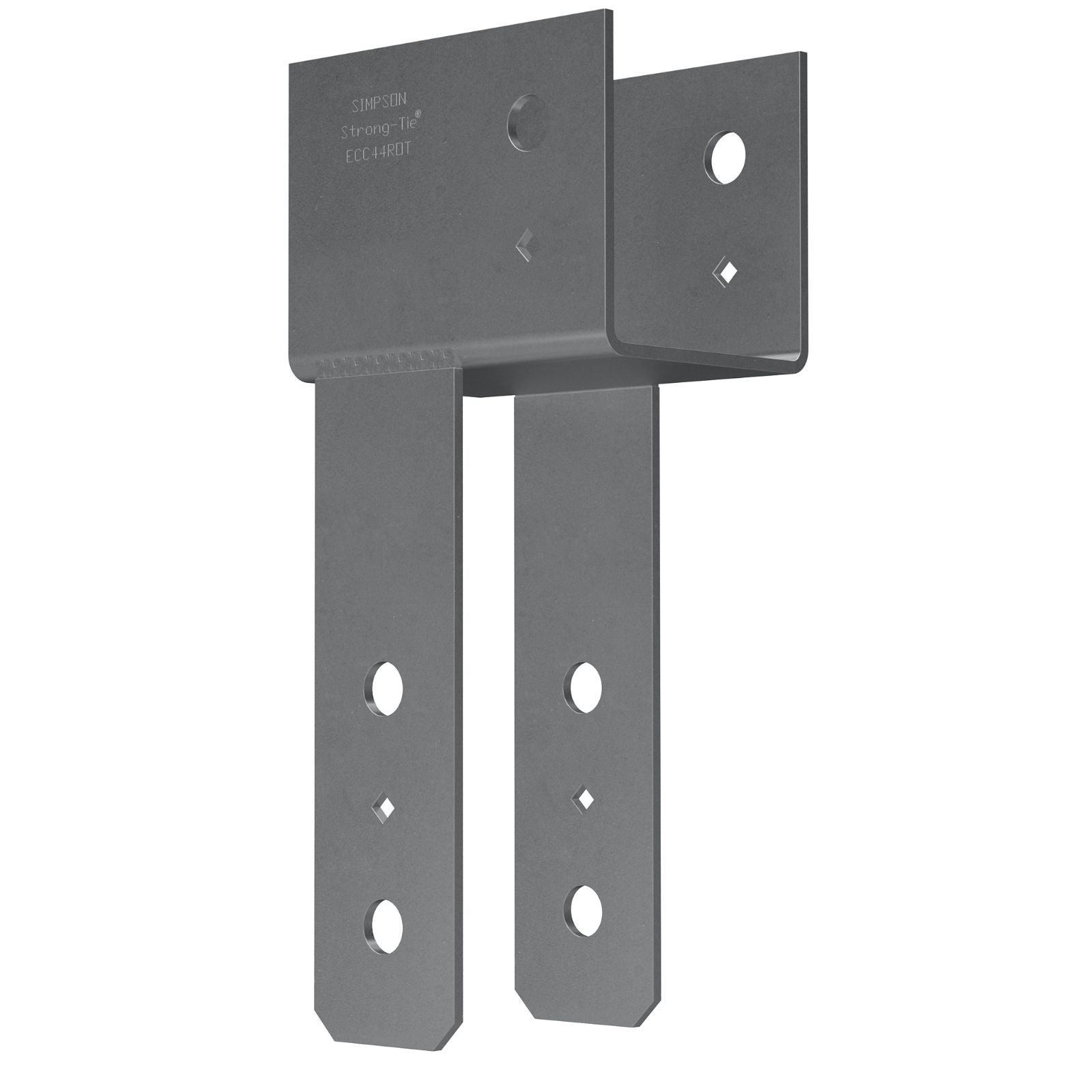 Simpson ECC44ROT End Column Cap (90 Deg. Rotated Straps)- Gray Paint