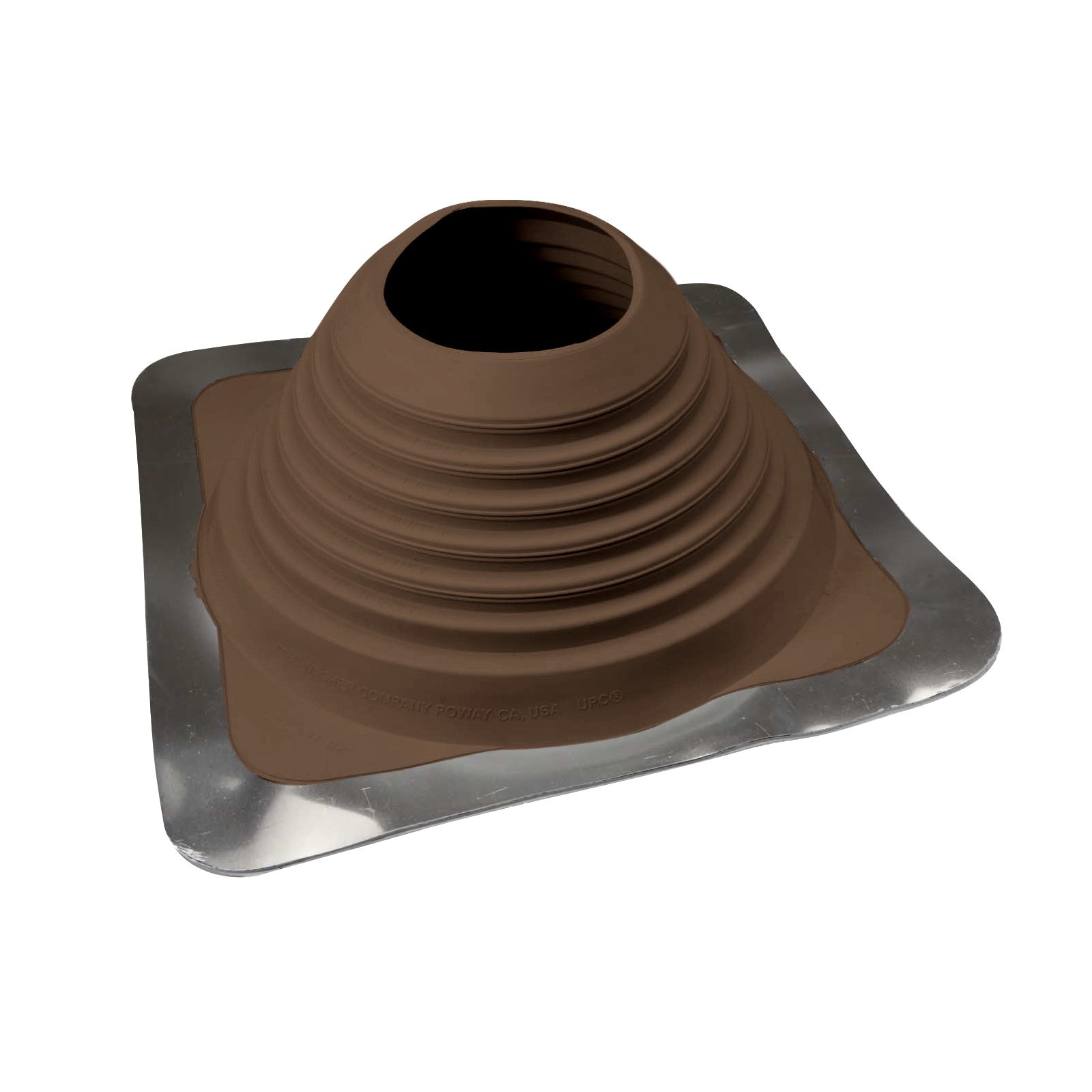 7 Roofjack Square EPDM Pipe Flashing Boot, Brown – Fasteners Plus