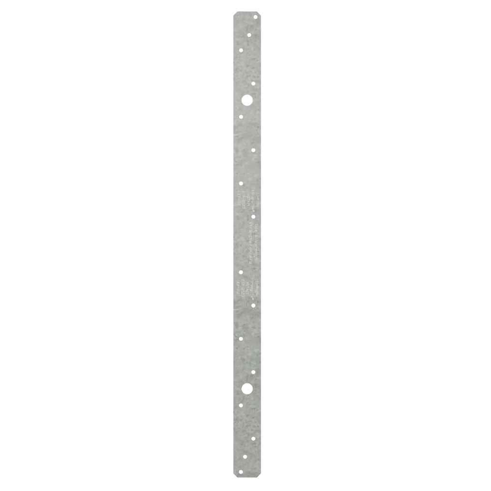 Simpson Strong-Tie 7-in 16-Gauge Galvanized Steel Strap Wood To Concrete  (Retrofit) in the Straps & Ties department at