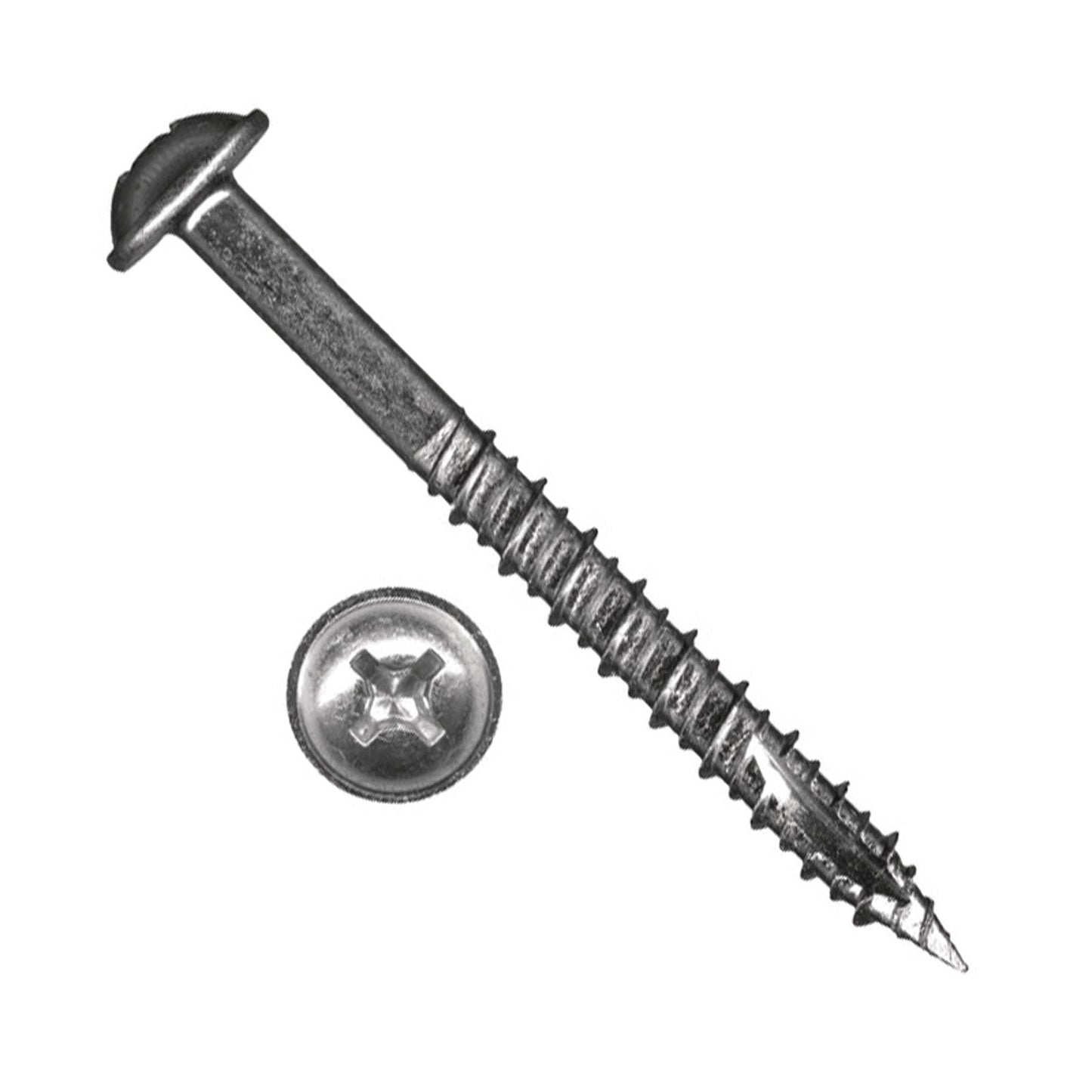 Hafele Phillips Round Washer Head Cabinet Installation Screws - Zinc Plated - Primary Image