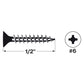 Spax Screws Flat Countersunk Head - Zinc-Plated - Illustration