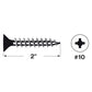 Spax Screws Flat Countersunk Head - Zinc-Plated - Illustration