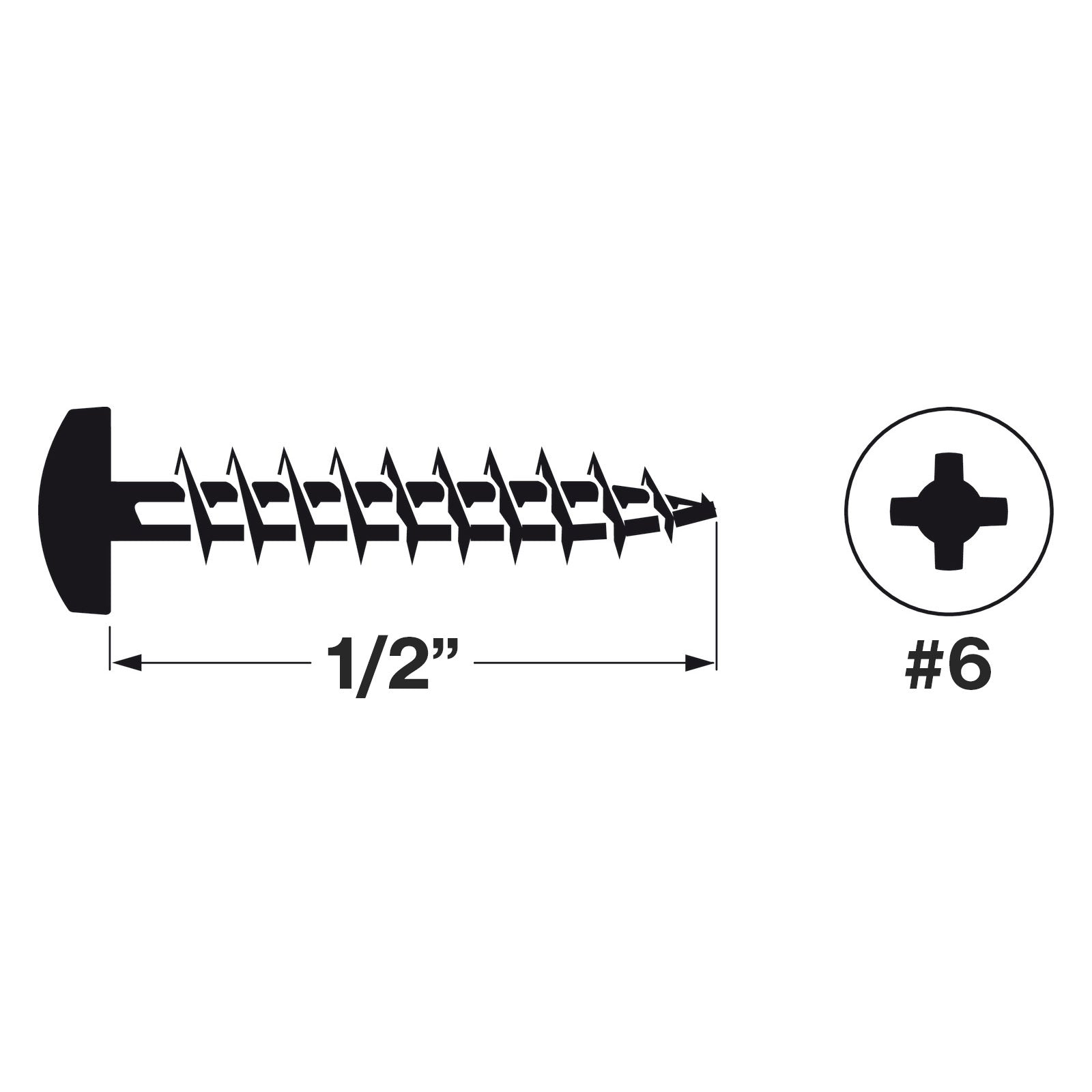 Spax Pan Head Screws - Zinc-Plated - Illustration