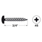 Spax Pan Head Screws - Zinc-Plated - Illustration