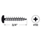 Spax Pan Head Screws - Zinc-Plated - Illustration