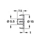 Hafele Steel T-Nut 4-Pronged - Unfinished - Illustration