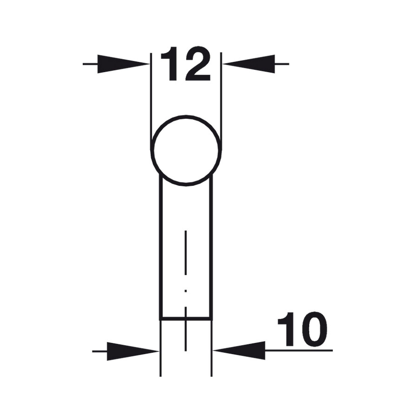 Hafele Elemental Bar Pull - Illustration