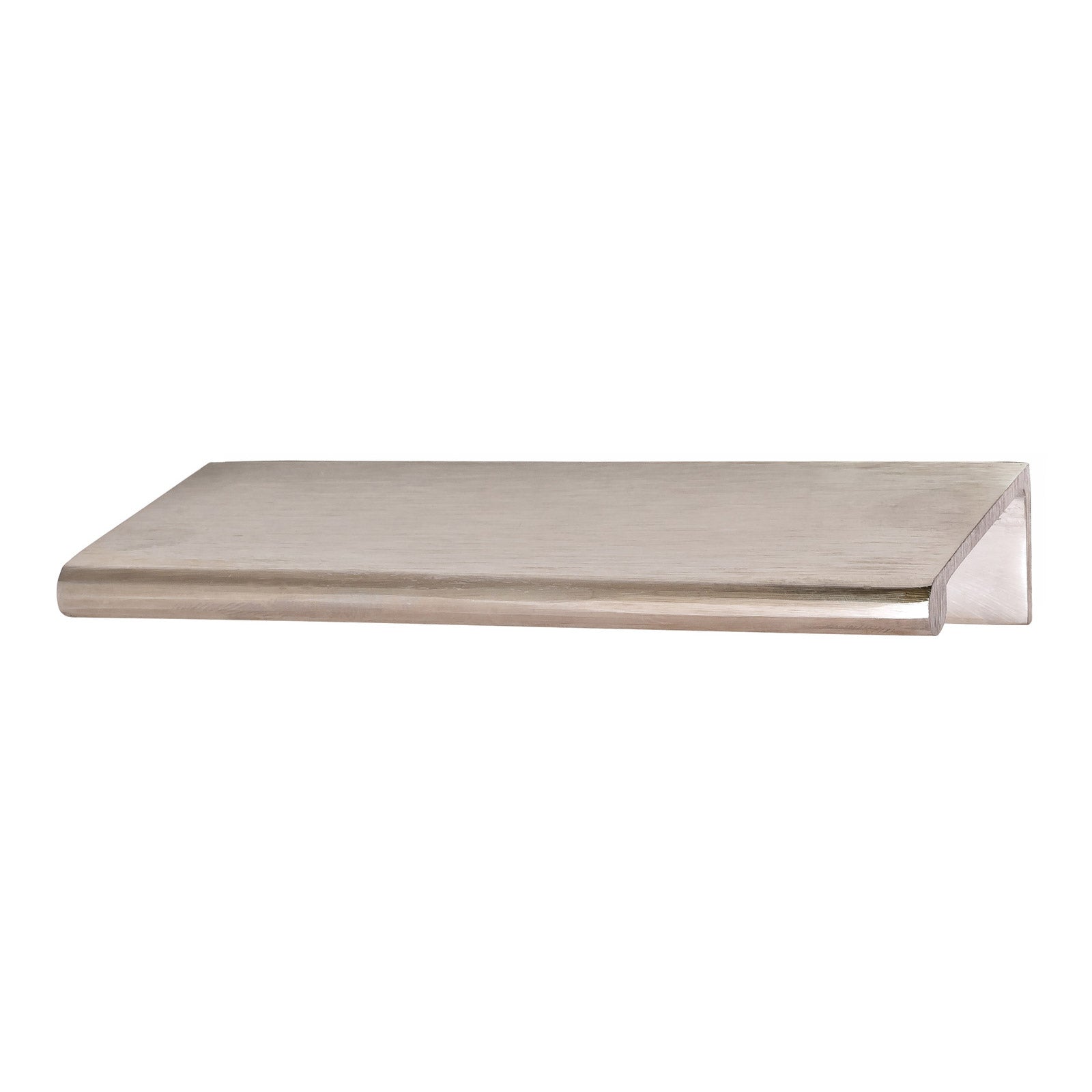 Hafele Tab Brass Cabinet Handle - Satin/Brushed Chrome