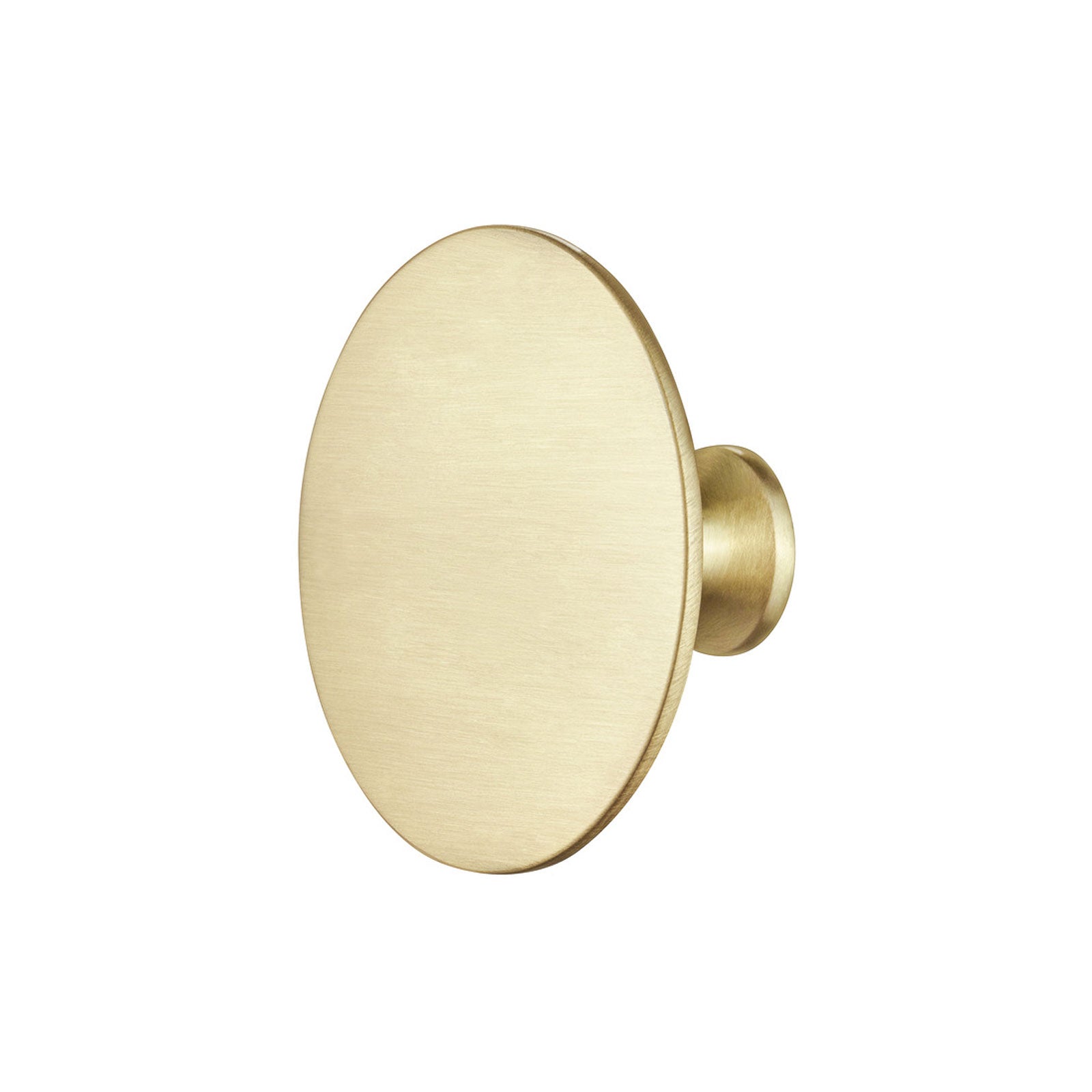 Hafele H1960 Cabinet Knob - Satin/Brushed Brass - 2-3/8