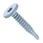 #10 x 1" Pancake Head Metal to Metal ST Clip Screw, Carbon Steel, Pkg 250