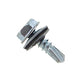 10-16 x 5/8" HWH Steelbinder Self-Drilling Metal Roofing Screw w/Washer - Electro-Galvanized, Pkg 250