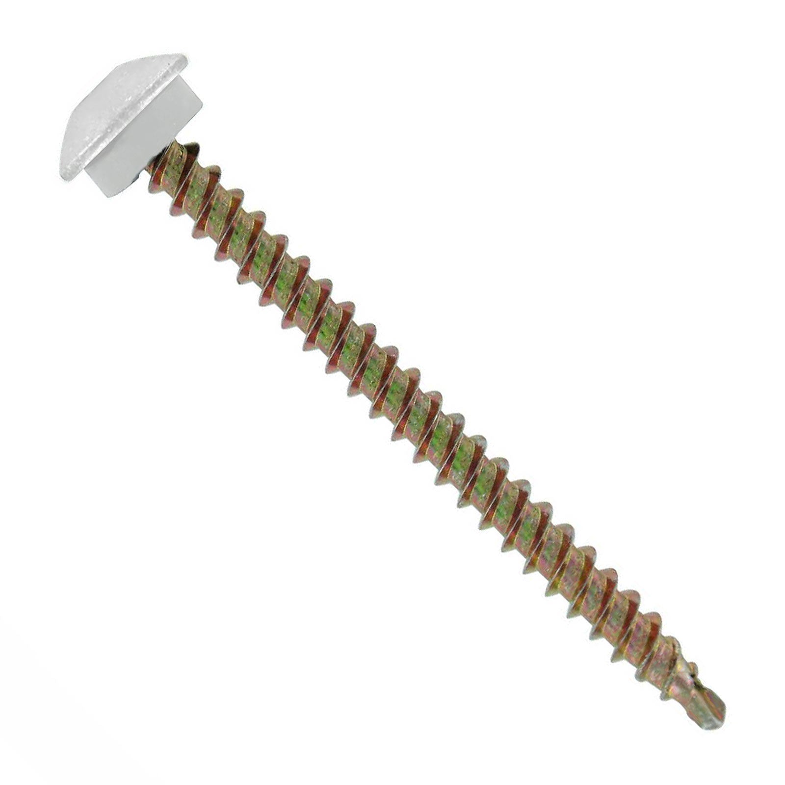 #10 x 2-1/2" Eclipse Woodbinder Metal Roofing Screw - Polar White