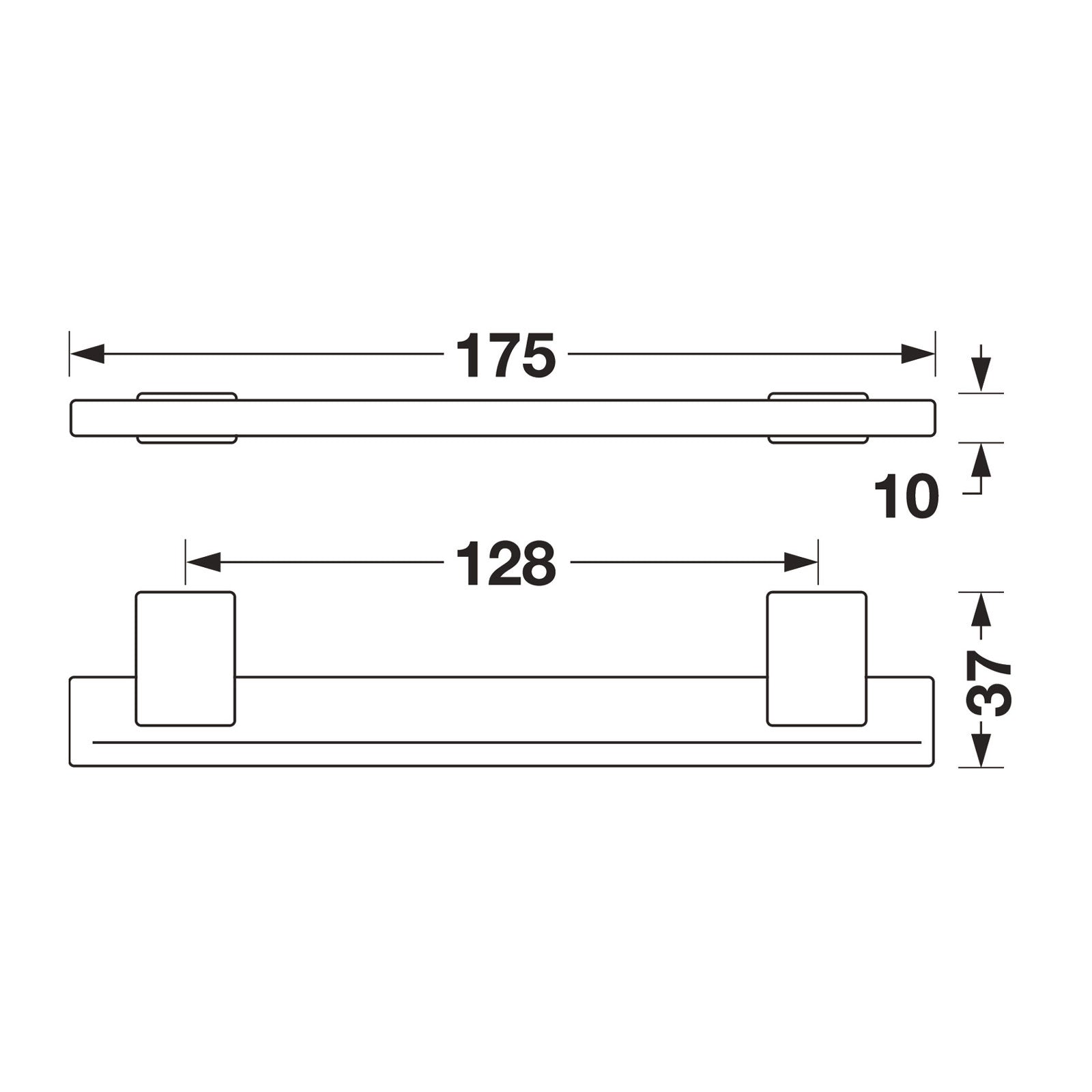 Hafele Lago di Como Cabinet Handle - Illustration