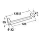 Hafele TAG Hardware Modern Cabinet Handle - Illustration