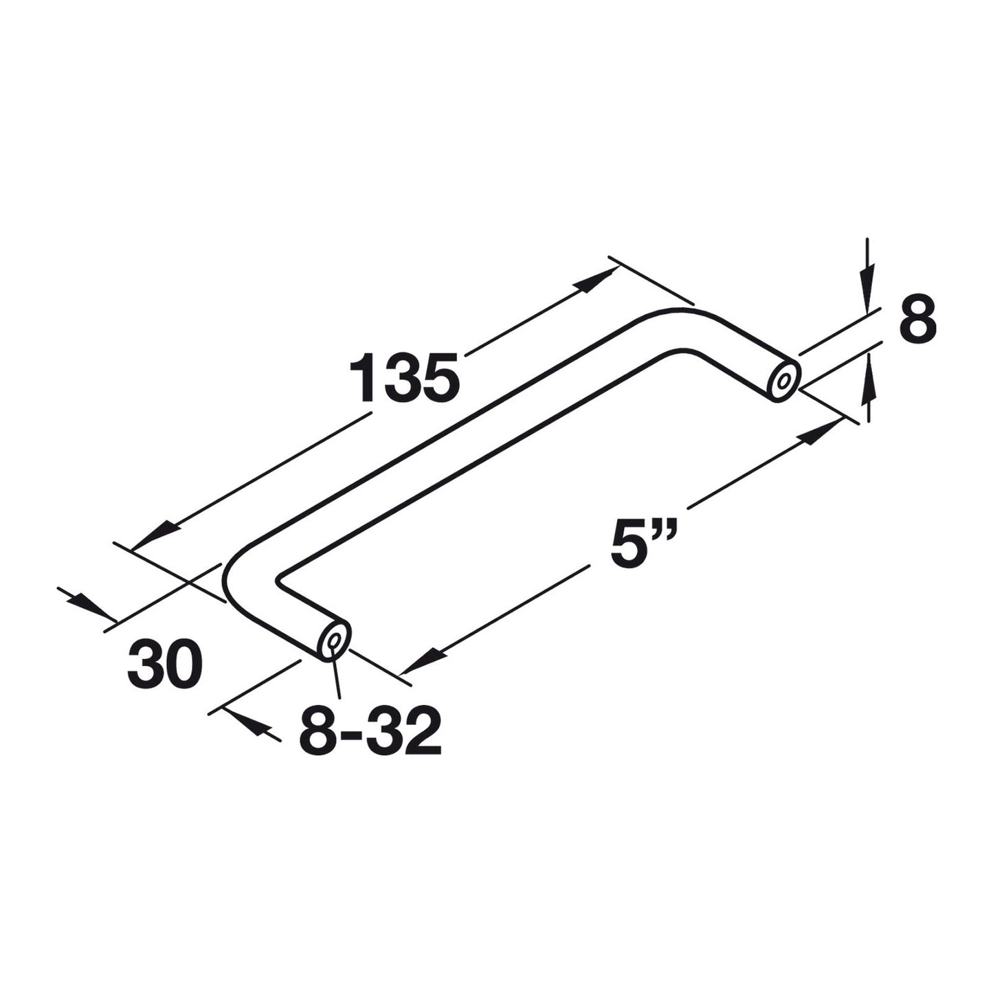 Hafele Essentials Wire Pull - Illustration