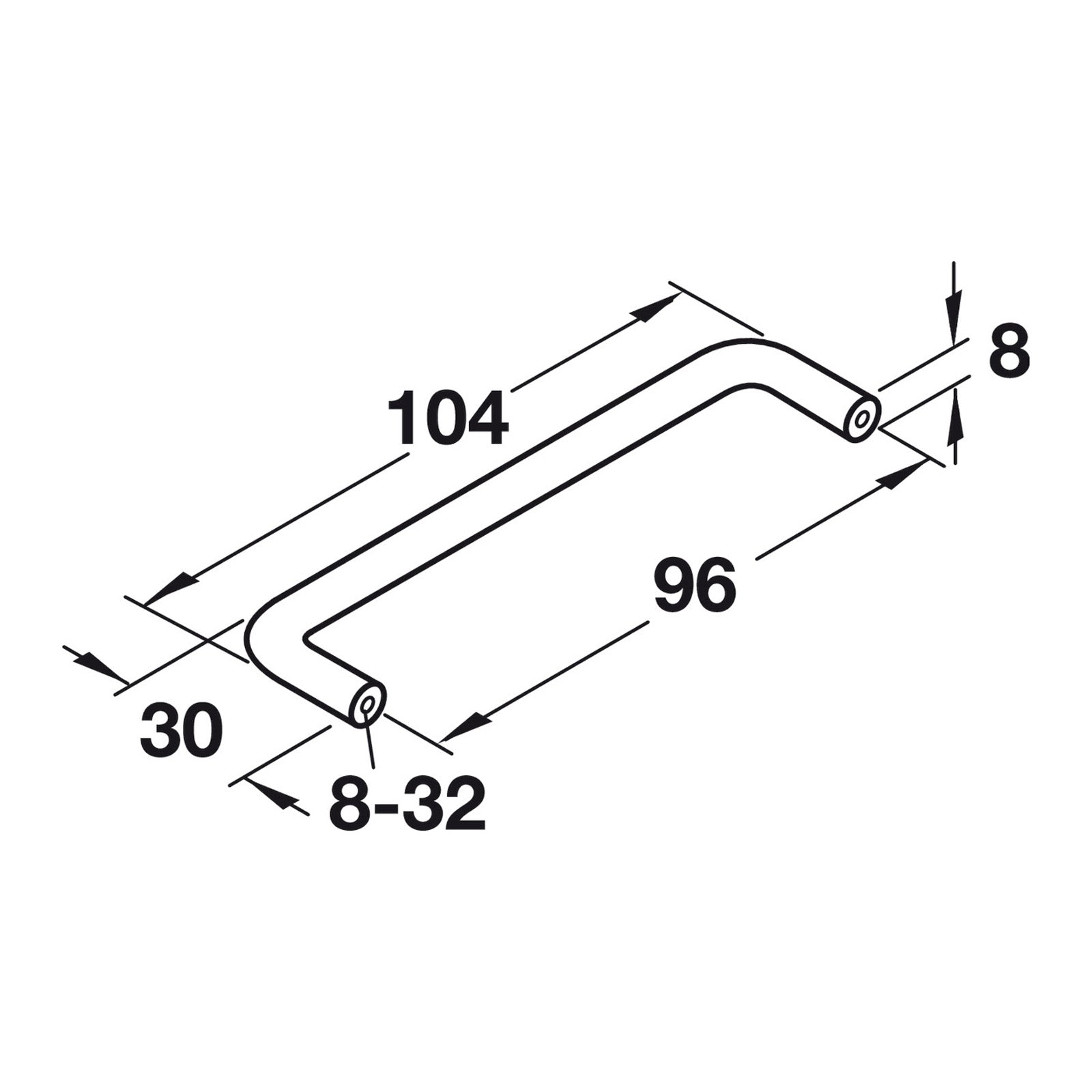 Hafele Essentials Wire Pull - Illustration