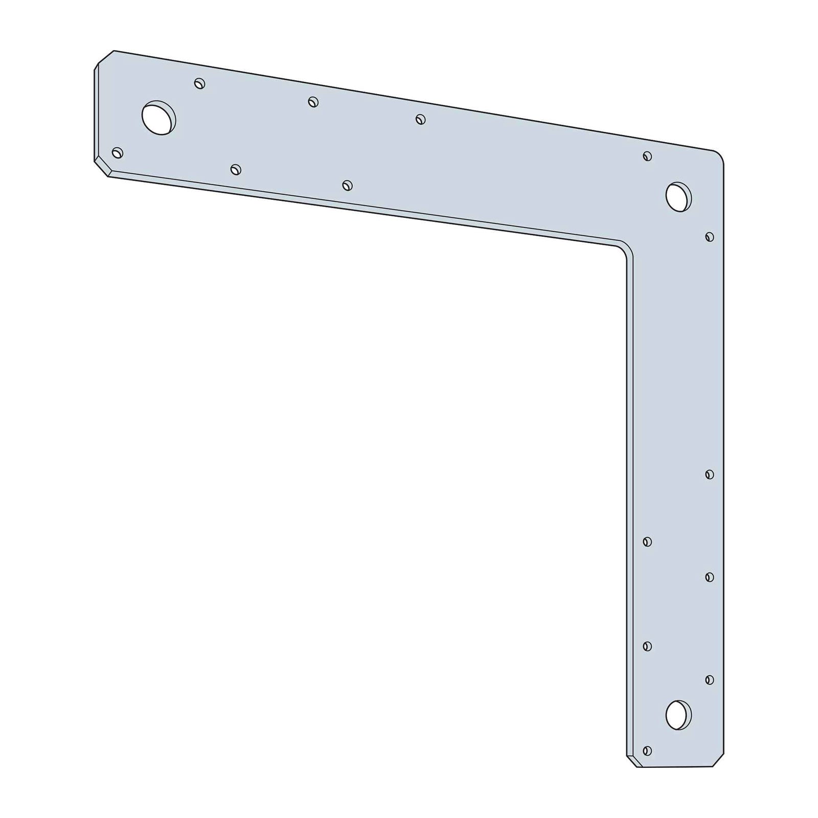 Simpson 1212L 12 x 12 L-Shaped Strap Illustration