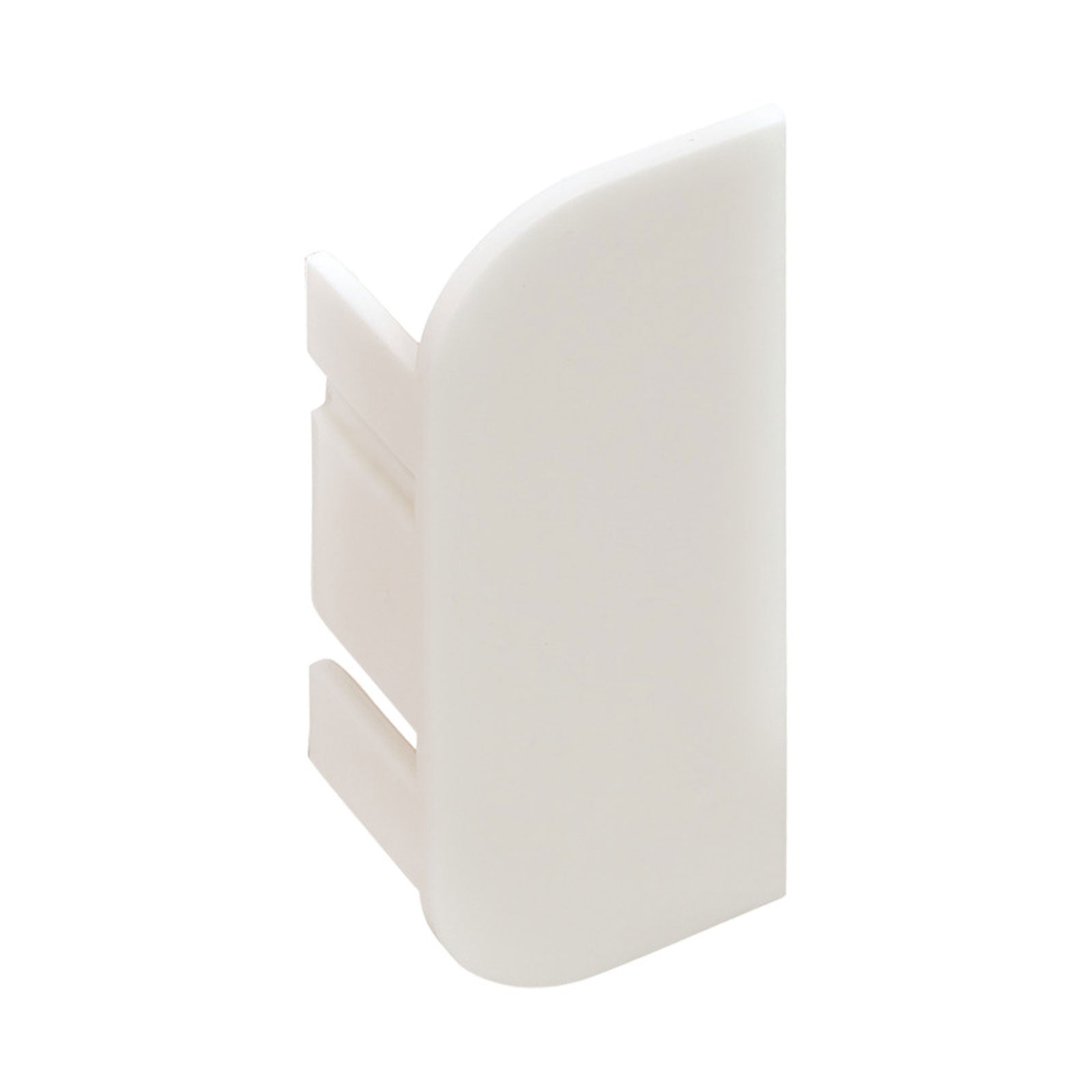 Hafele Passages C-Profile End Cap - Glossy White