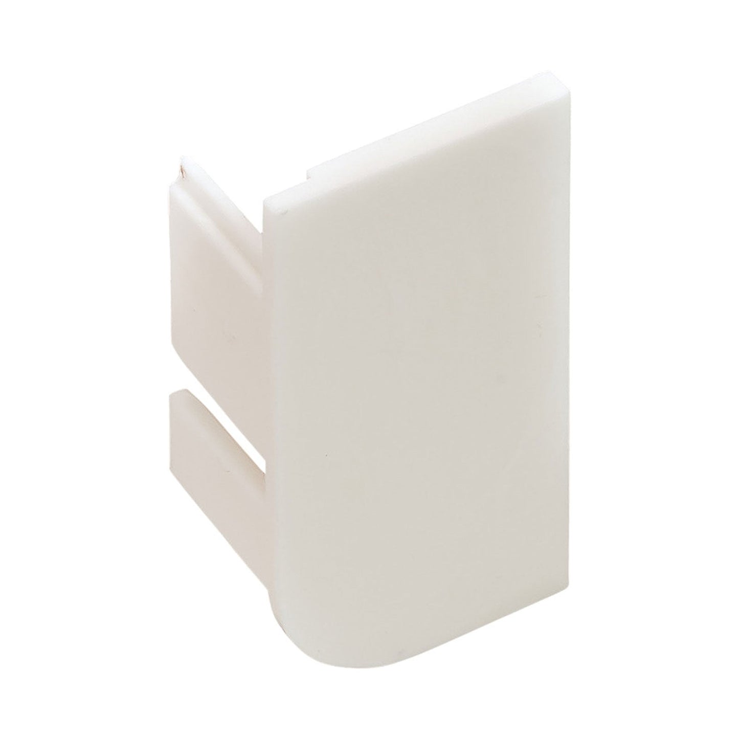 Hafele Passages L-Profile Left End Cap - Glossy White