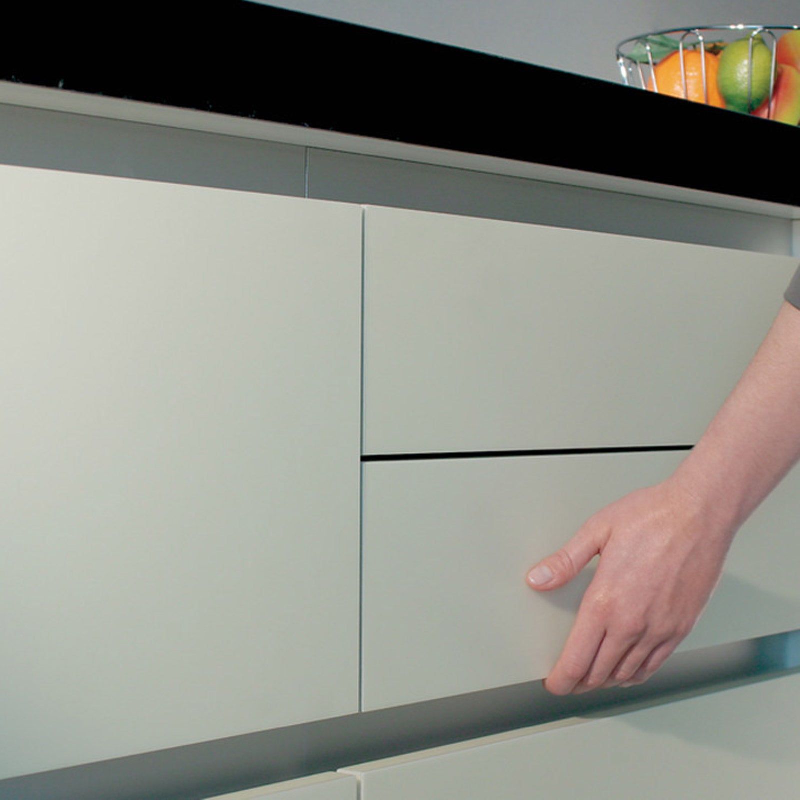 Hafele Venice Horizontal C-Profile Cabinet Accessory - Application