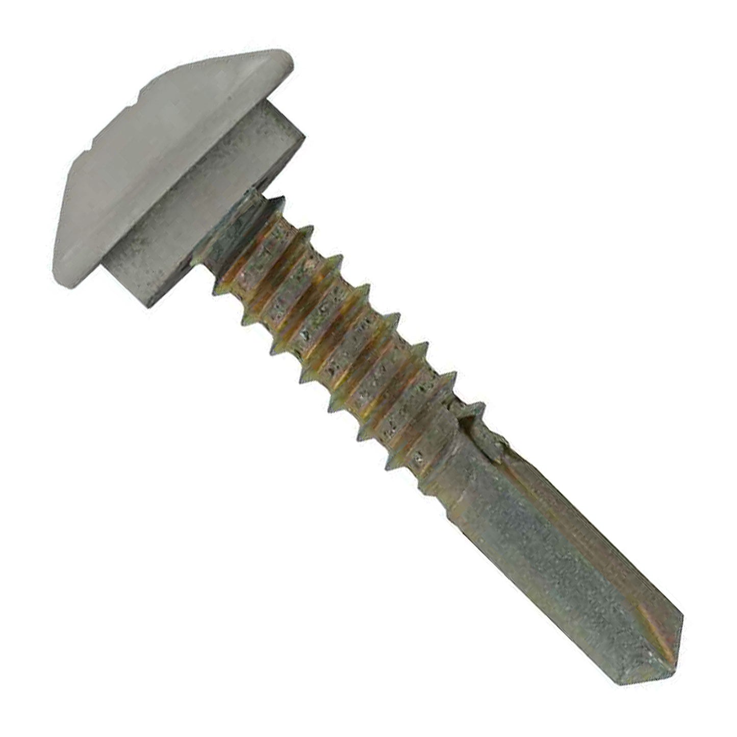 #12-14 x 1-1/4" Eclipse Steelbinder Self-Drilling Metal Roofing Screw - Ash Gray, Pkg 250