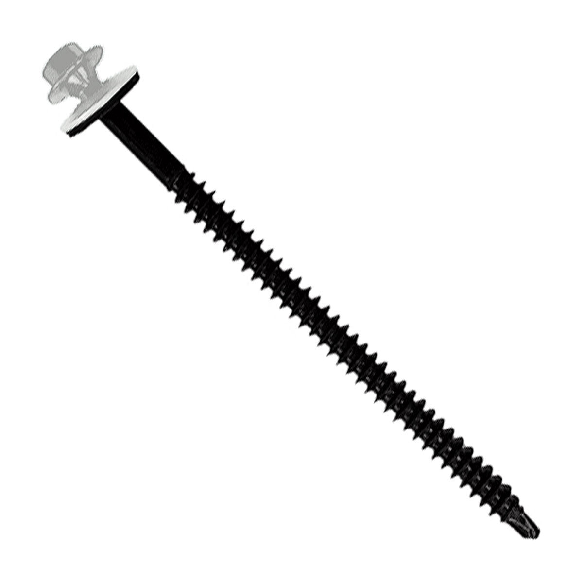 #12 X 3-3/4" InsulDrill Metal Roofing Screw - Alamo White