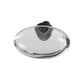 Hafele Amerock Glacio Cabinet Knob - Clear/Oil-Rubbed Bronze 