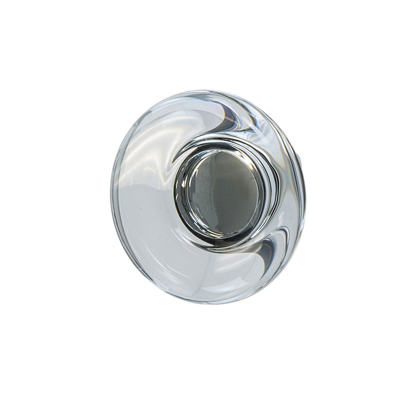 Hafele Amerock Glacio Cabinet Knob - Clear/Oil-Rubbed Bronze