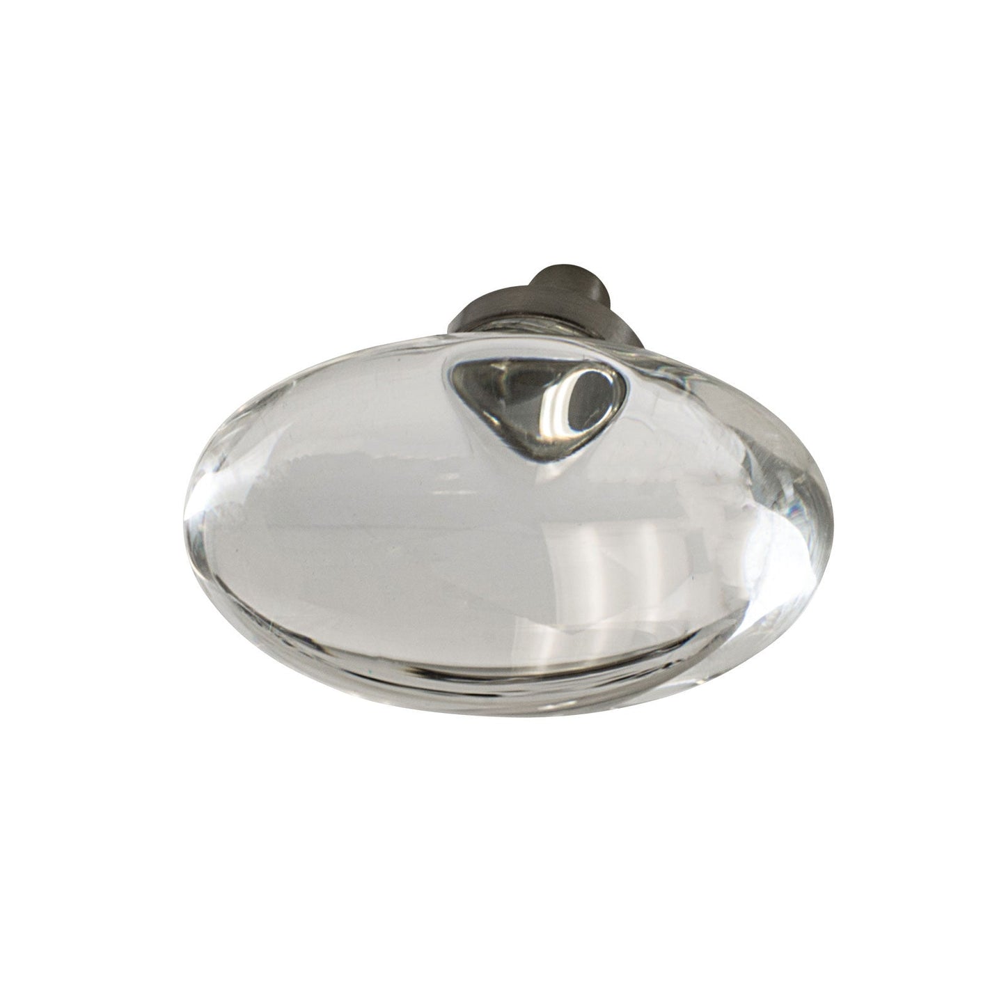 Hafele Amerock Glacio Cabient Knob - Clear/Satin Nickel