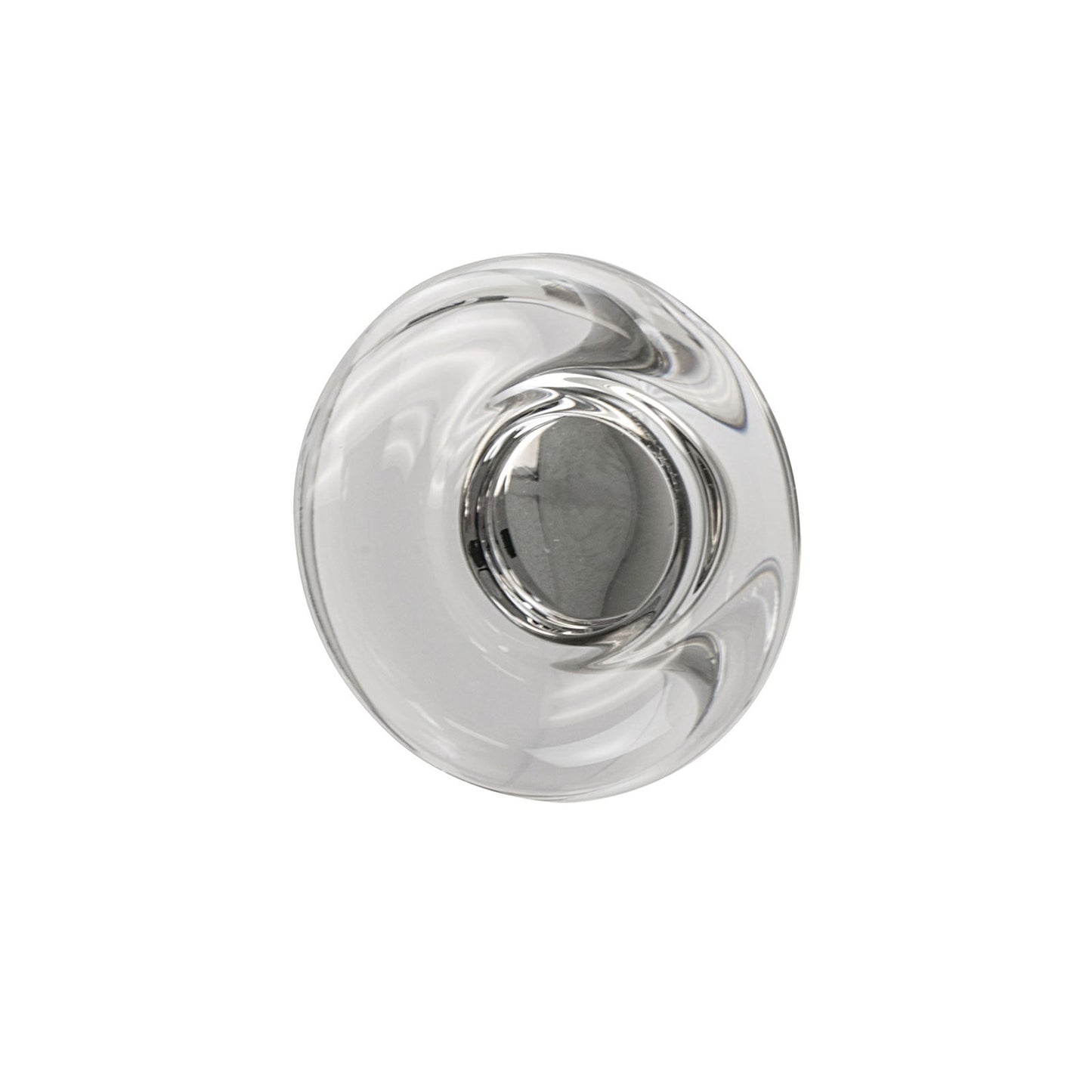 Hafele Amerock Glacio Cabinet Knob - Clear/Satin Nickel 