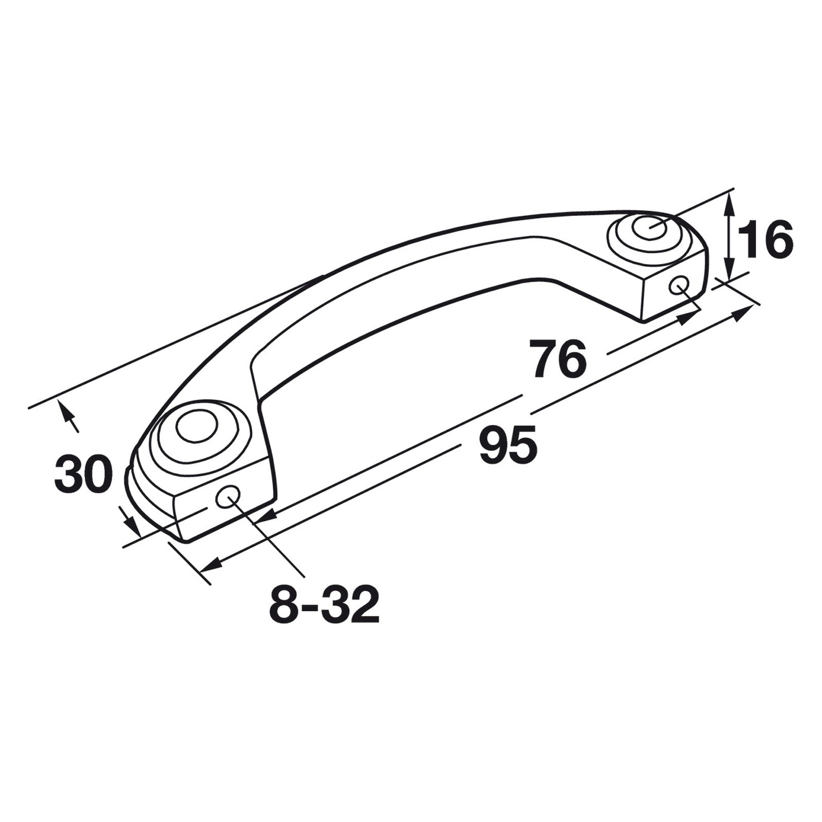 Hafele Amerock Allison Revival Cabinet Handle Illustration