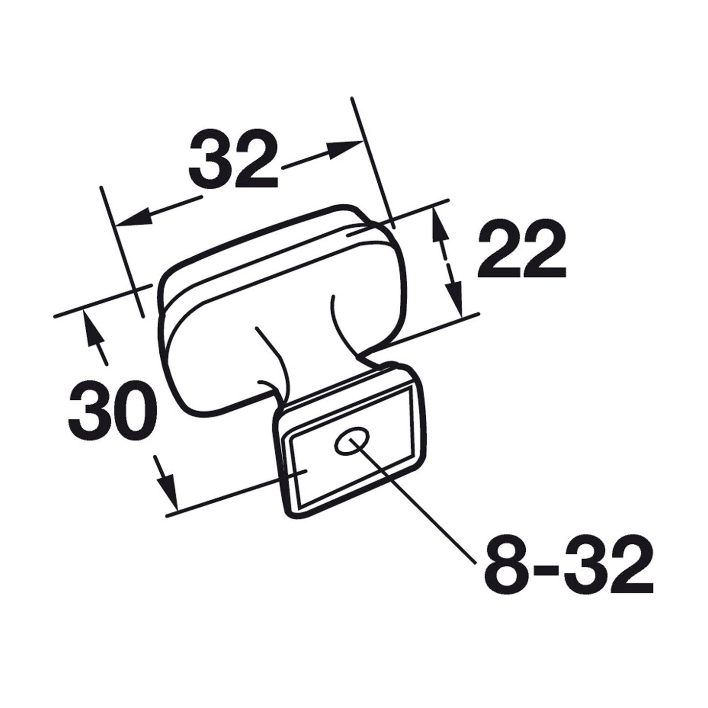 Hafele Amerock Revitalize Cabinet Knob Illustration