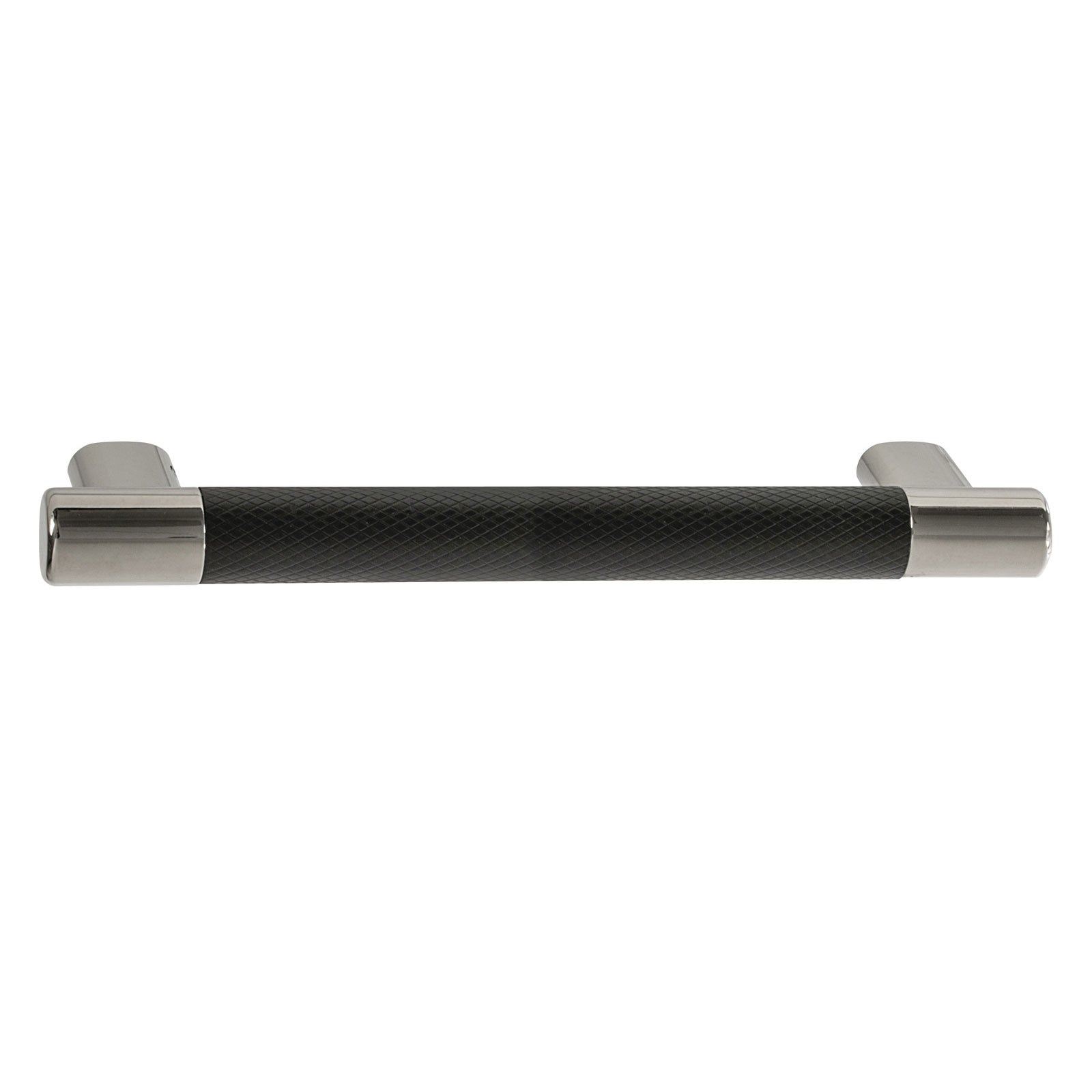 Hafele Amerock Esquire Cabinet Handle - Polished Nickel/Black Bronze