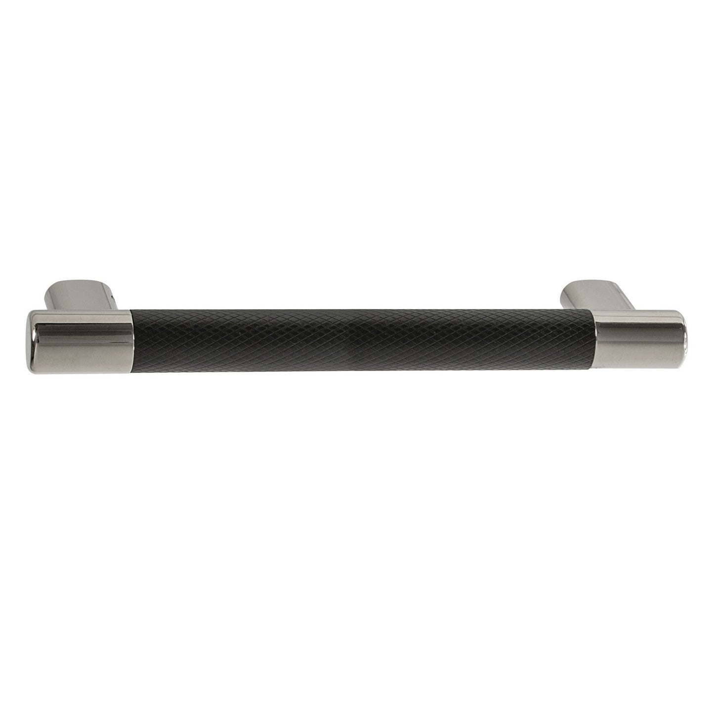 Hafele Amerock Esquire Cabinet Handle - Polished Nickel/Black Bronze