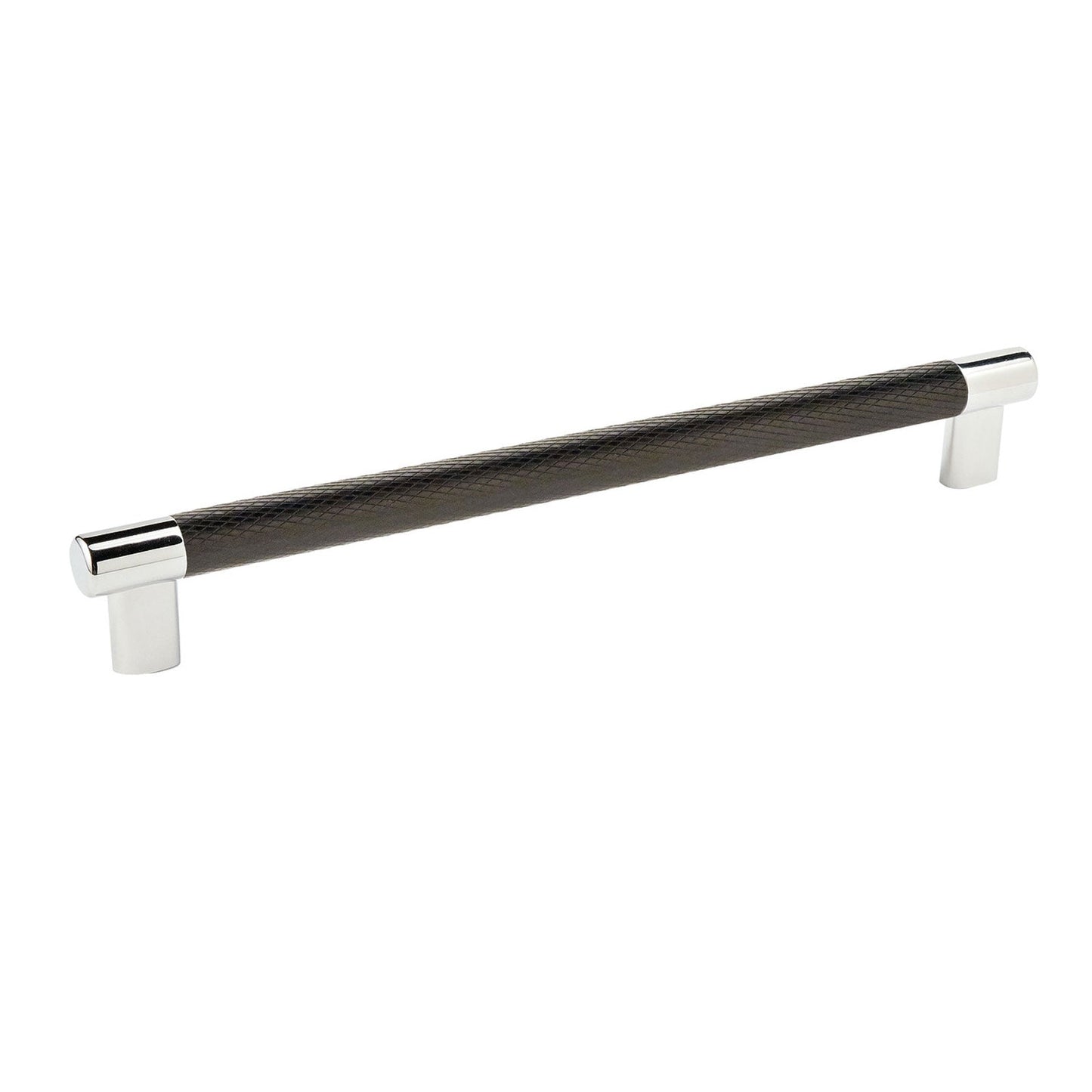 Hafele Amerock Esquire Cabinet Handle - Polished Nickel/Black Bronze 