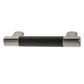 Hafele Amerock Esquire Cabinet Handle - Polished Nickel/Black Bronze 