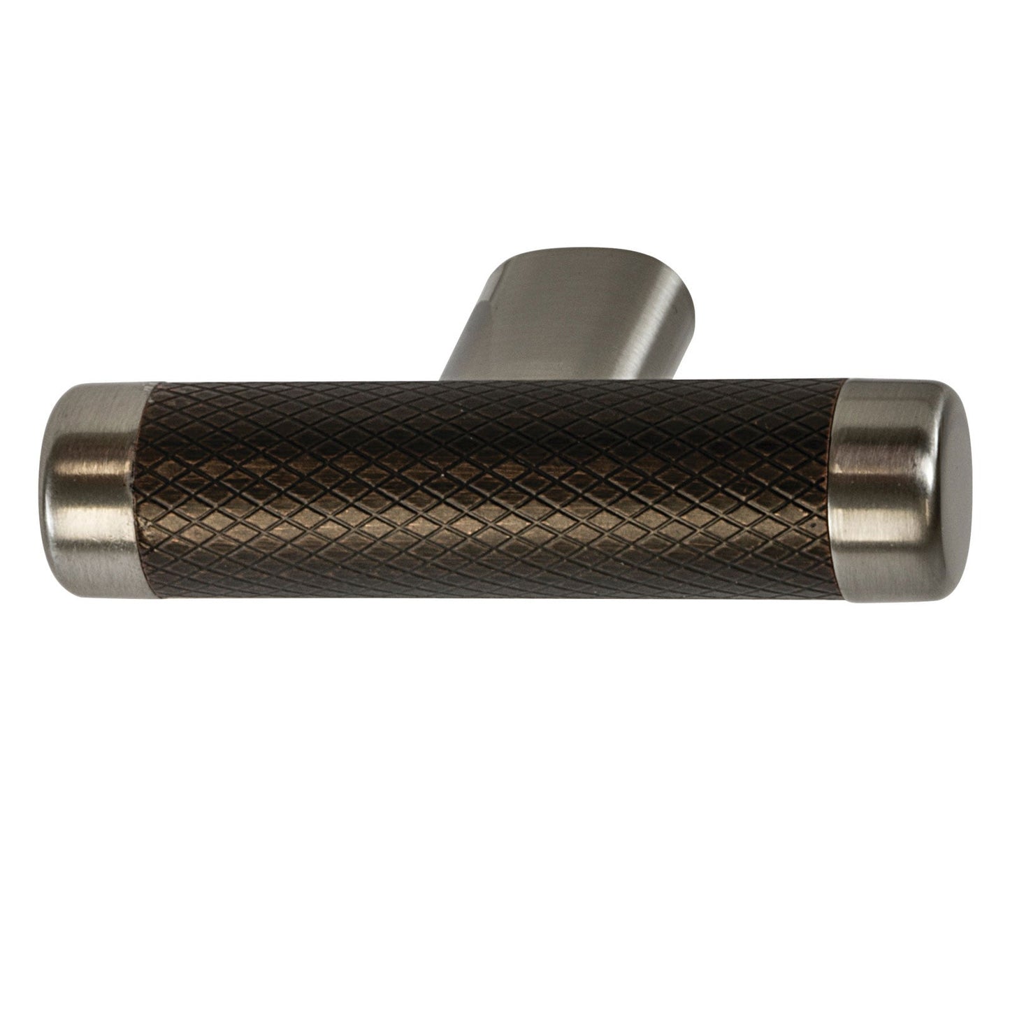 Hafele Amerock Esquire Cabinet Knob - Satin Nickel/Oil-Rubbed Bronze