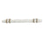 Hafele Amerock Carroine Cabinet Handle - Marbleized White/Gold Champagne