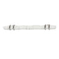 Hafele Amerock Carroine Cabinet Handle - Marbleized White/Polished Nickel