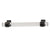 Hafele Amerock Glacio Cabinet Handle - Clear/Black Bronze 