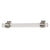 Hafele Amerock Glacio Cabinet Handle - Clear/Satin Nickel 