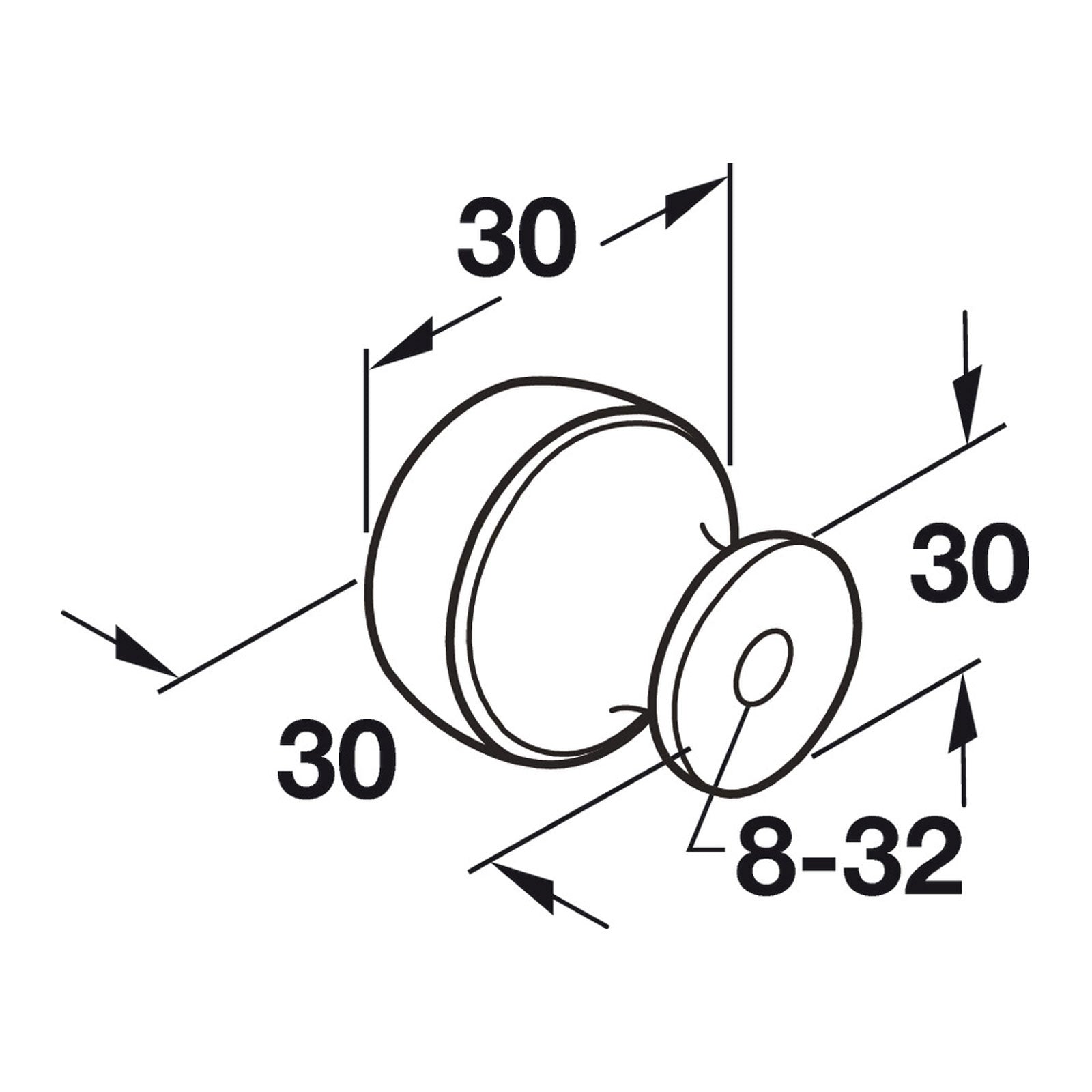 Hafele Amerock Highland Ridge Cabinet Knob Illustration