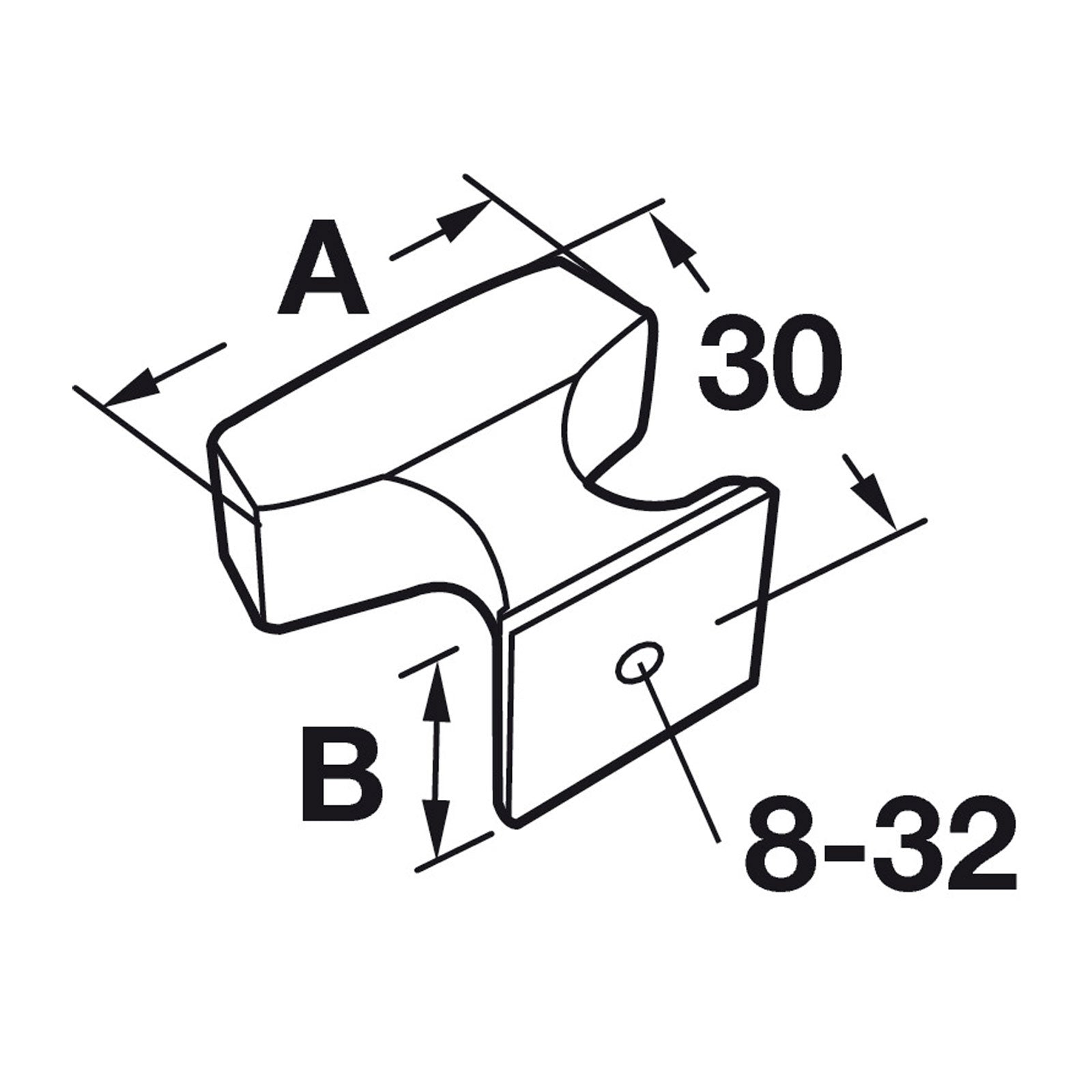 Hafele Amerock Mulholland Cabinet Knob Illustration