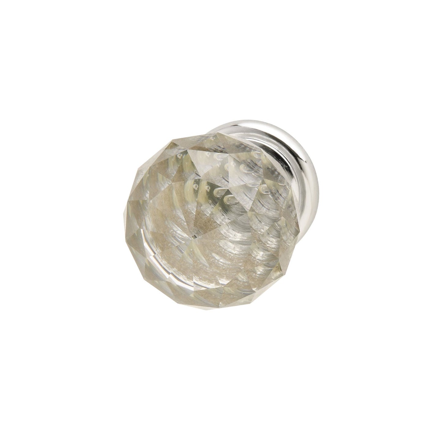 Hafele Astral Cabinet Knob - Polished Chrome/Clear