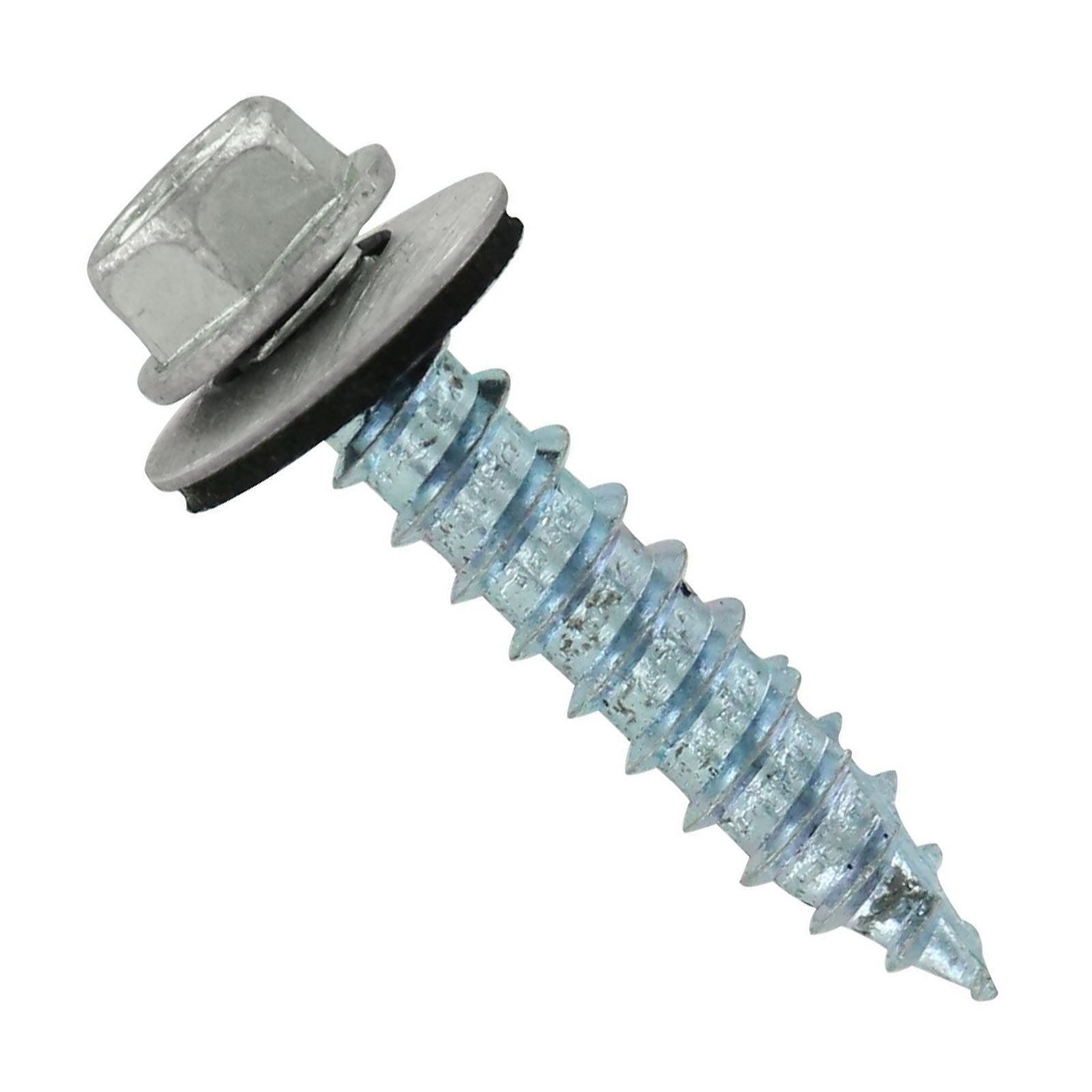 #14 x 1-1/4" #14 Type 17 Woodbinder Metal Roofing Screw - Ash Gray