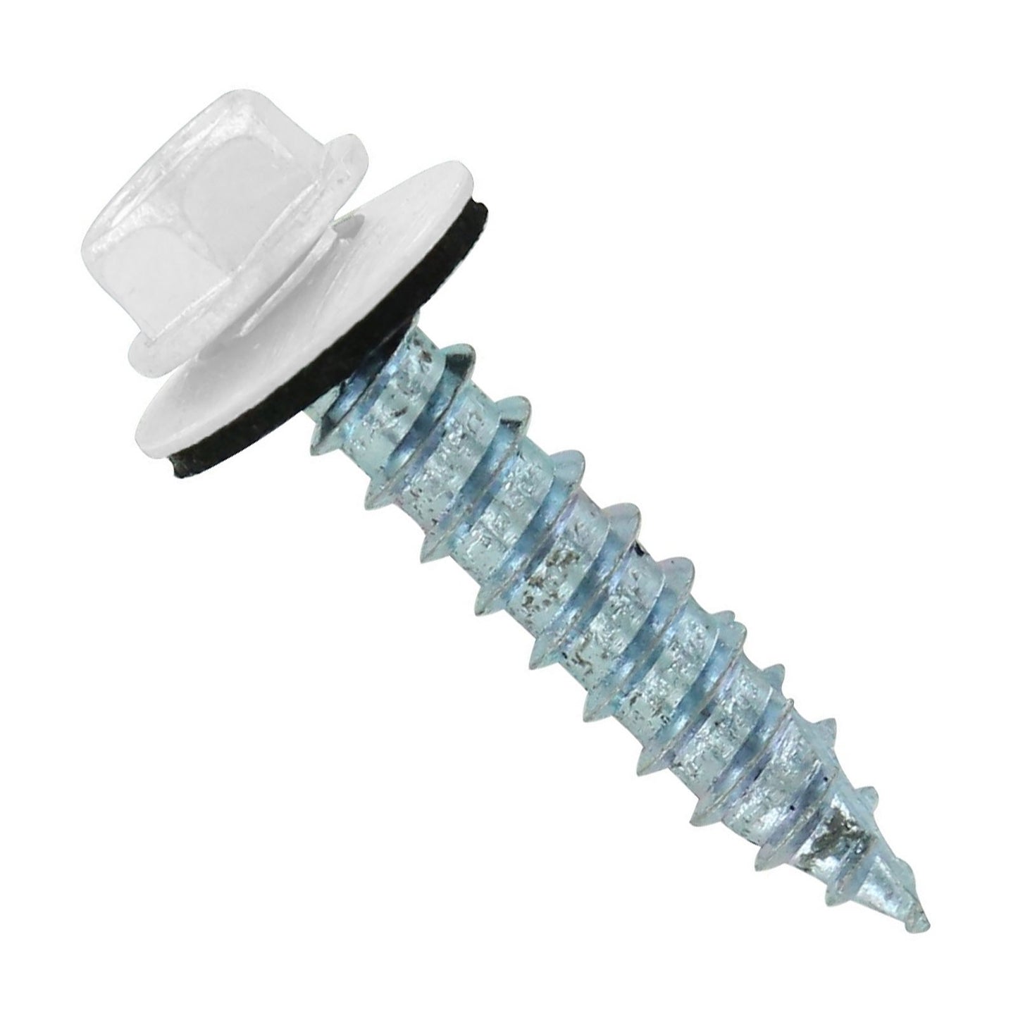 #14 x 1-1/4" #14 Type 17 Woodbinder Metal Roofing Screw - Polar White