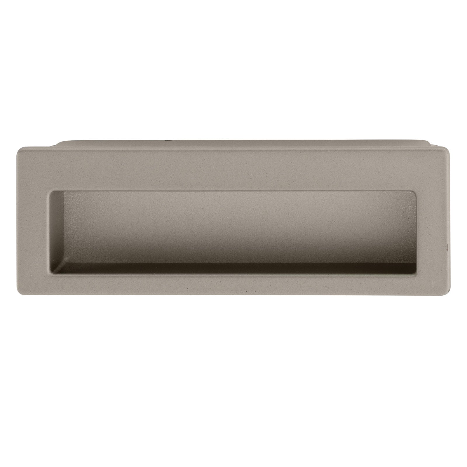 Hafele Antimicrobial Inset Cabinet Handle - Matte Nickel